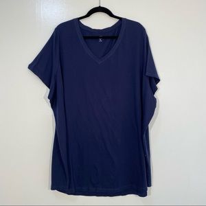 Old Navy V neck short sleeve Tee in navy blue size 4X